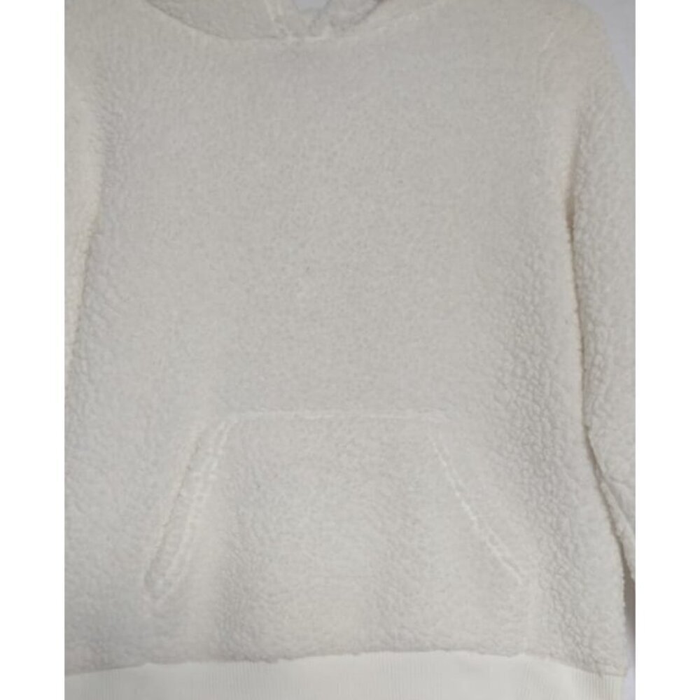 Wondershop Women's White Sherpa Fleece Hooded Sweatshirt with Bear Ears, Size S - Picture 6 of 9